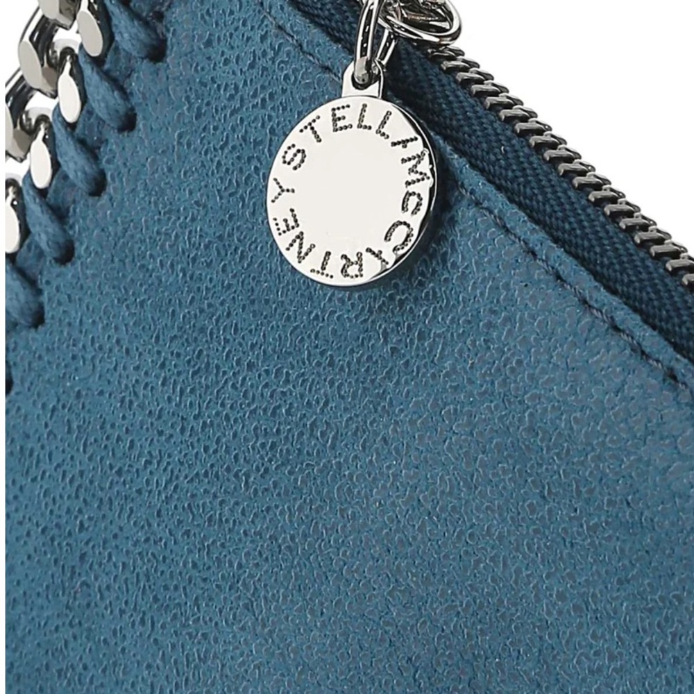 Stella McCartney Falabella Chained Card Holder Blue
